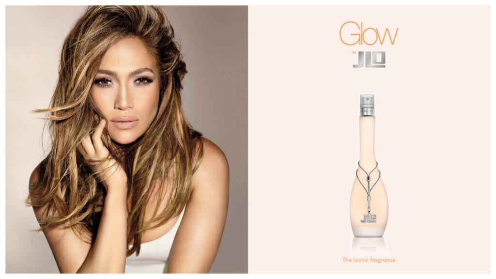 Jennifer Lopez launched a billion-dollar fragrance empire, beginning with her first scent “Glow by J.Lo” in 2002 celebretea.com