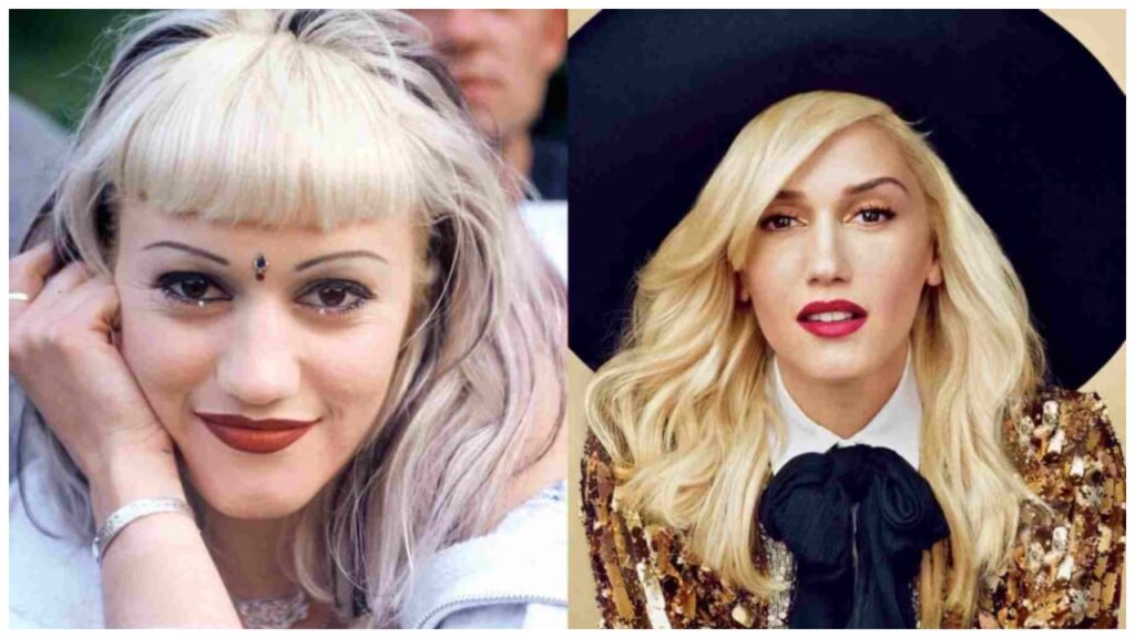 Gwen Stefani Then (1996) vs. Now (2025) celebretea.com