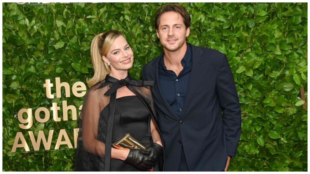 Margot Robbie with her husband Tom Ackerley celebretea.com
