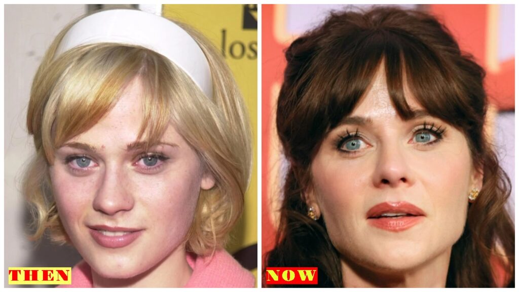 Zooey Deschanel in 2002 vs. Now — timeless charm in every era celebretea.com